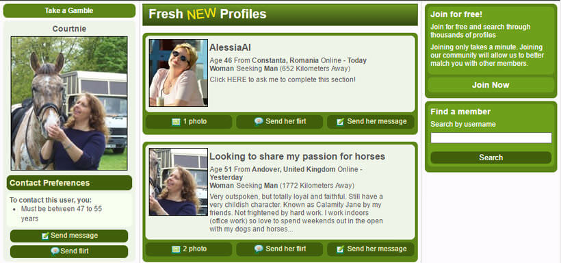 farmers dating site homepage