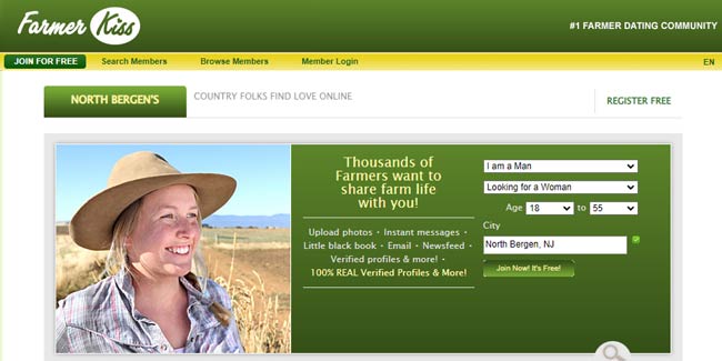 Free Farmer Dating Sites Farmer Kiss Homepage